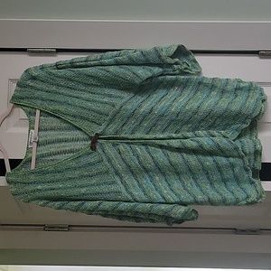 Coldwater Creek womens 2'X 3/4 sleeve sweater.